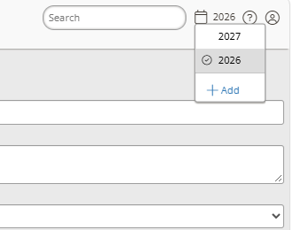 Add button from growing season drop down